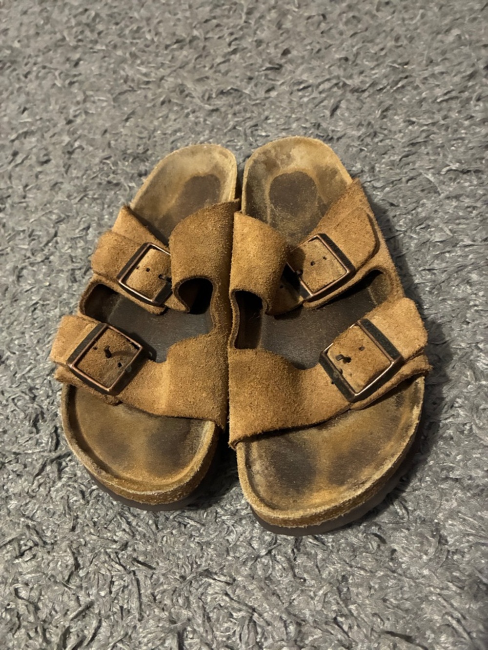 Brown Birkenstock sandals